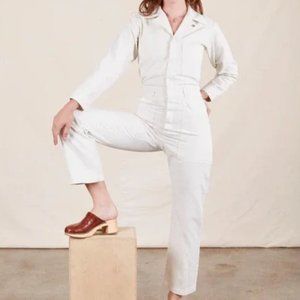NWOT Big Bug Press Everyday Jumpsuit in Vintage Tee Off-White